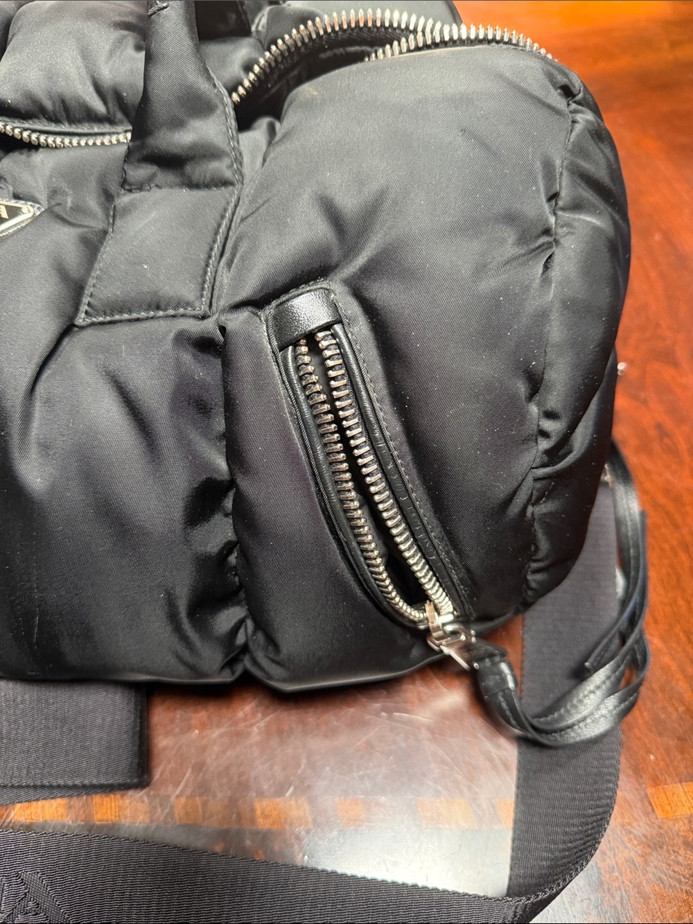 Prada Vintage Black Quilted Puffer Duffel Bag - Picture 4 of 11